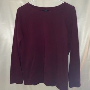 Forever 21 Maroon Red Long Sleeve Sweater Size L